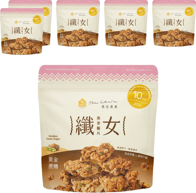 The Chala 蕎拉燕麥 纖女燕麥脆片 黃金蔗糖, 150g, 6包