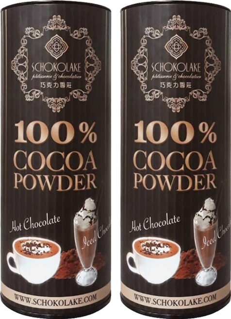 SCHOKOLAKE 巧克力雲莊 100%可可粉, 125g, 1罐, 2罐