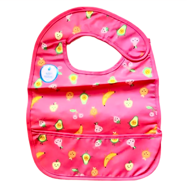 carter's 防水接漏圍兜口水巾, 繽紛水果, 1件, 1件