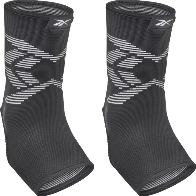 Reebok 銳步 Ankle Support 透氣運動護踝, 黑灰色, 2個