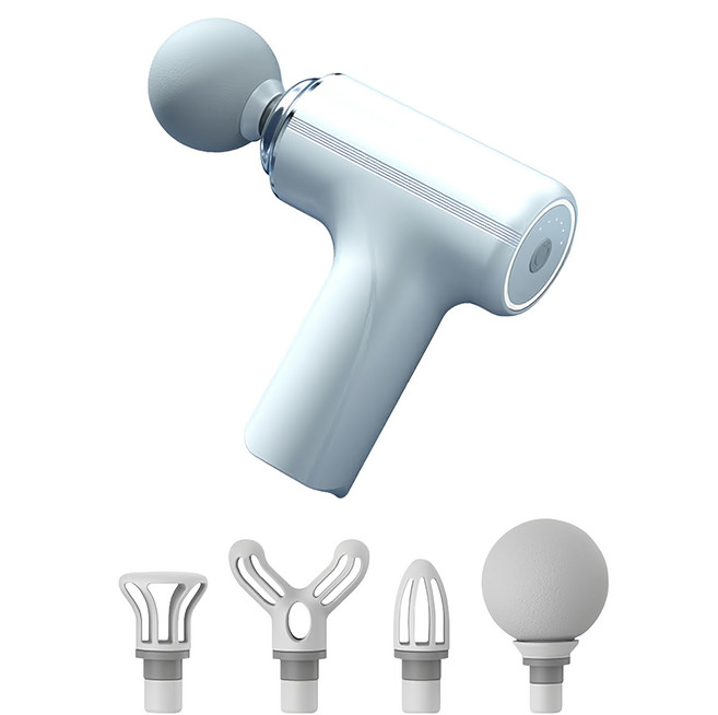 理享家 新一代手持mini震動按摩槍/筋膜槍按摩器, G5150-2, 雪峰白