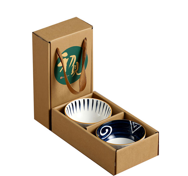 HOMEWARE MAGICIAN 家魔仕 初見瓷碗 2個, 白色 + 藍色, 瓷碗, 1組