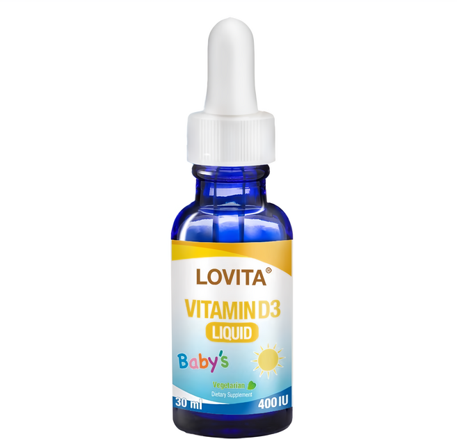 Lovita 嬰兒維生素D3滴液 400IU, 1瓶, 30ml