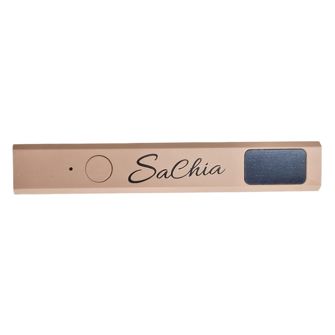 Sachianail 莎夏 金屬手持一字美甲燈 附Type-C充電線 UV/LED雙光源 4顆燈珠 8W, YNH-007, 1台