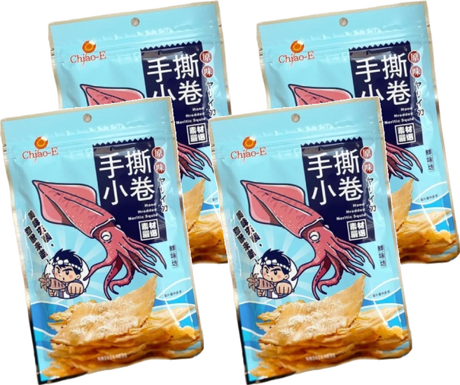 Chiao-E 巧益 手撕小卷片, 45g, 4包