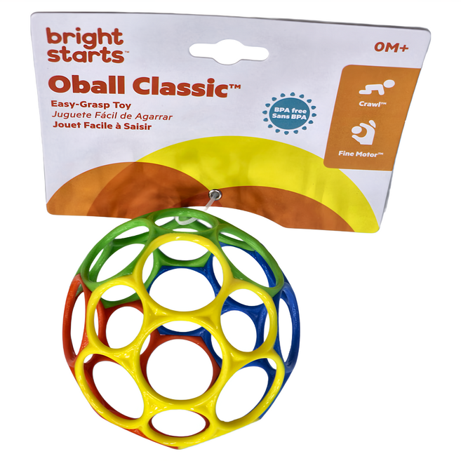 Oball 4吋魔力洞動球 6個月以上適用, 多色, 1個