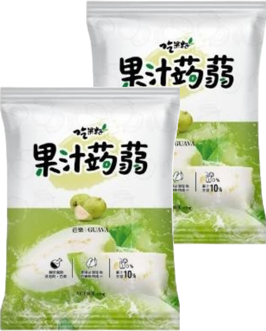 吃果籽 果汁蒟蒻 芭樂, 240g, 2袋
