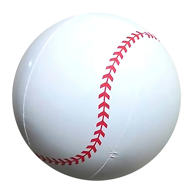 充汽球/兒童球/海灘球 台灣製, 16吋, 棒球造型 白色, 1個