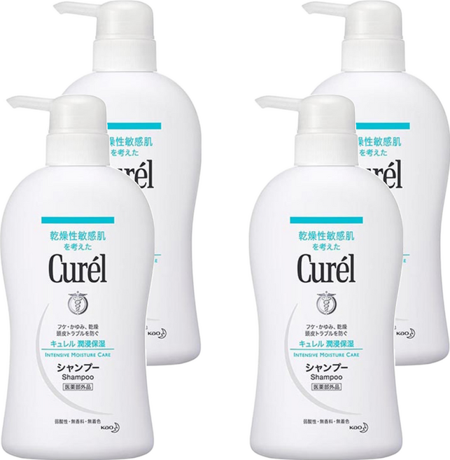 Curel 珂潤 溫和潔淨洗髮精, 420ml, 4瓶