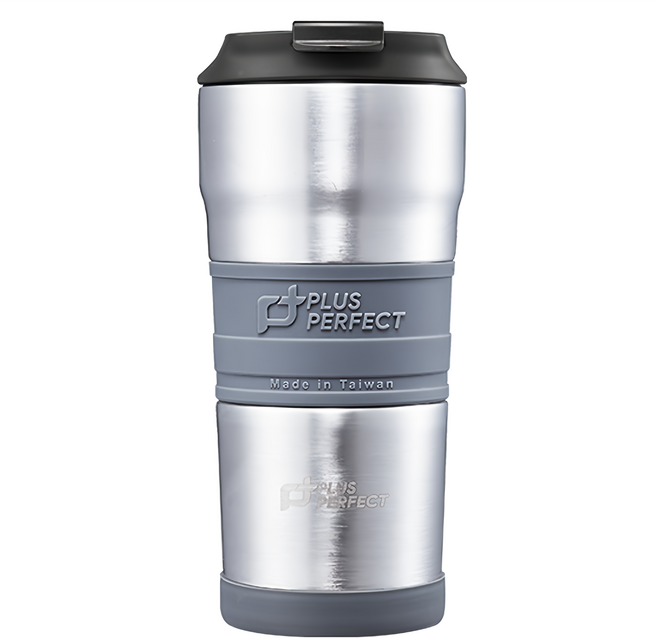 PLUS PERFECT 理想 極緻316咖啡隨身杯, 1個, 星光銀, 500ml