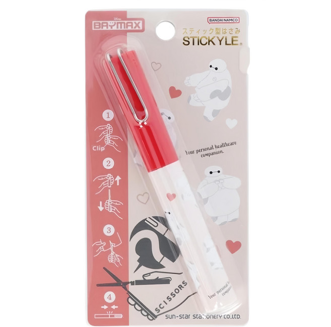 sun-star STICKYLE 攜帶型剪刀, 1個, 愛心大白