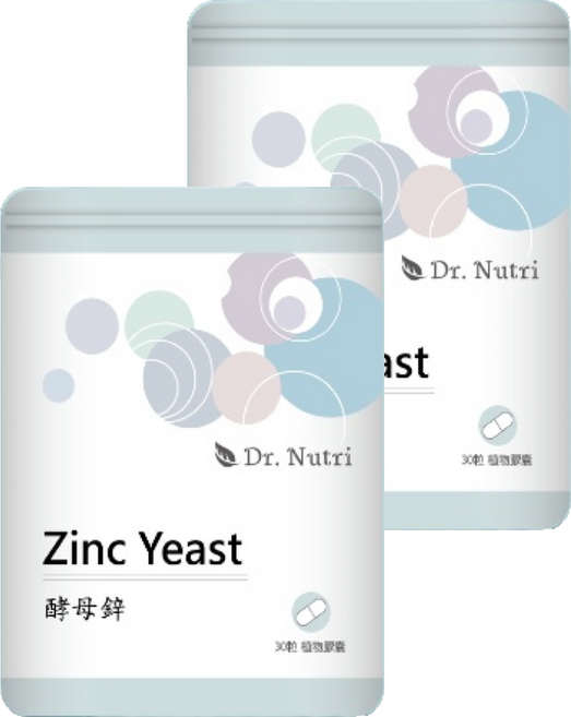 Dr.Nutri 酵母鋅膠囊, 30顆, 390mg, 2袋