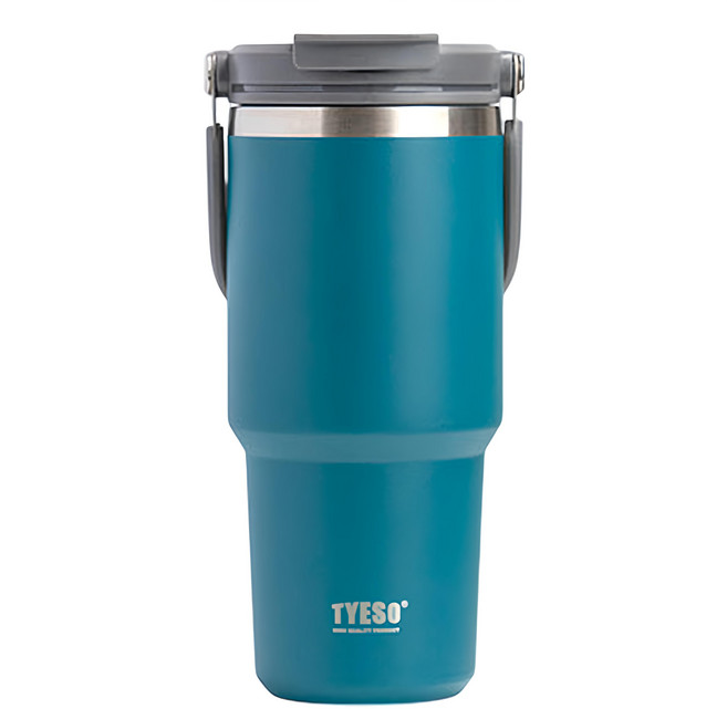 TYESO 泰碩 手提304不銹鋼水杯, 藍色, 750ml, 1個