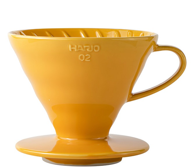 HARIO 好璃奧 V60 02 彩虹磁石濾杯 VDC-02-OR-EX 蜜柑橘, 1個, 磁石濾杯, 1~4杯