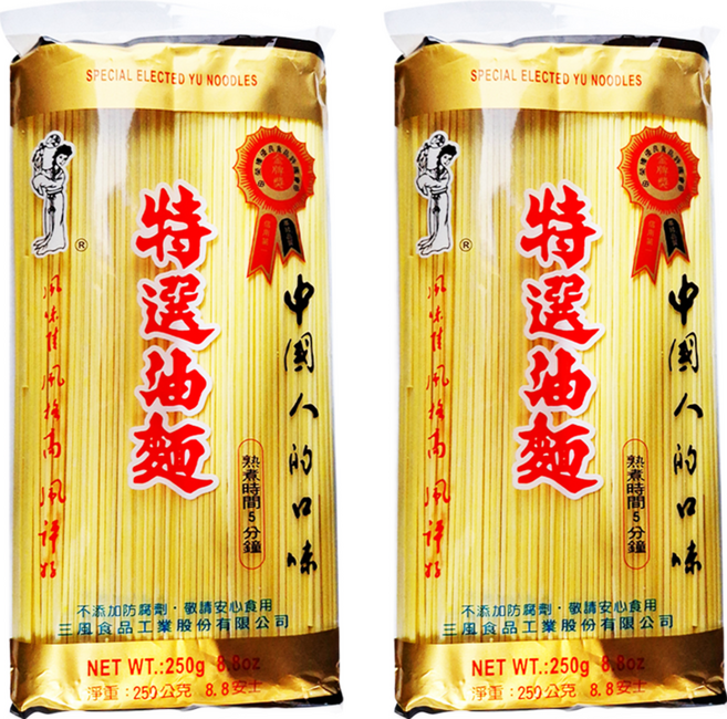 Shan Feng 三風製麵 油麵, 250g, 2包
