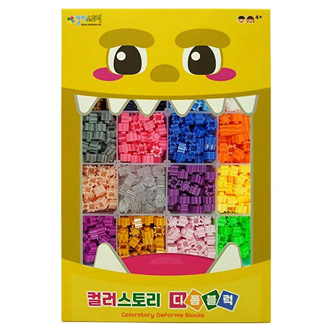 colorstory 24色免燙拼豆組 4歲以上 1600顆, 1組
