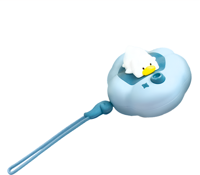 aibo USB 充電式 雲朵朵 暖蛋暖手寶 二檔調溫, USB-22T2, 藍色萌鴨