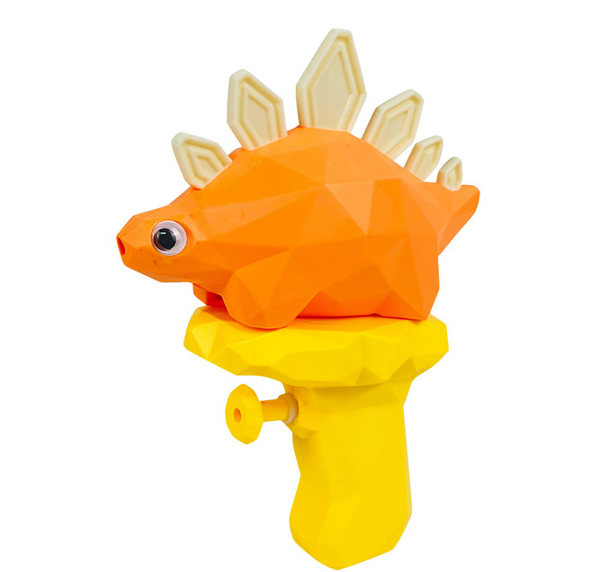 指選好物 恐龍造型小水槍 水水槍玩具/兒童水槍/戲水玩具/玩具槍/夏季玩水 100g, 劍龍 + 橘色, 1個