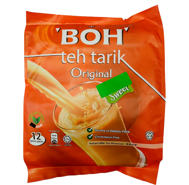 BOH 寶樂牌 南洋拉茶風味香滑奶茶 三合一, 27g, 12包, 1袋