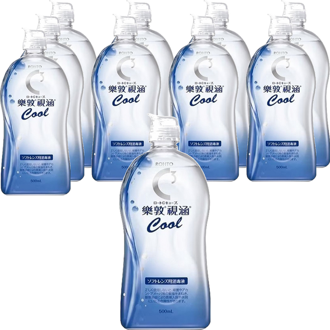 ROHTO 樂敦 視涵 水感多效保養液 清涼滋潤, 500ml, 10瓶