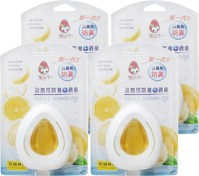 風信子HYASINTH 浴廁用消臭劑 12mL 持久90天, 4個