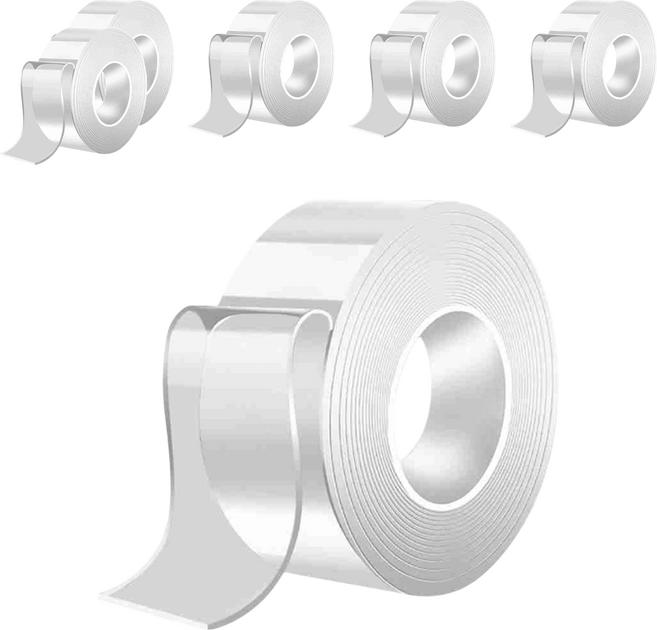 SE 向日葵 奈米無痕膠帶專家 2mm x 30mm x 3M, 透明色, 6個