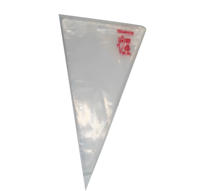 TRIARROW 三箭牌 14吋加厚PE拋棄式擠花袋 (50入) 耐熱溫度80°C, 透明色, 50個