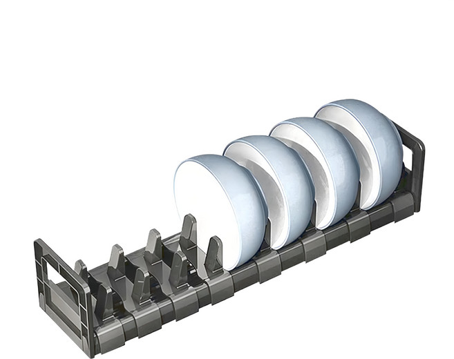 妃妃嚴選 碗盤收納架/碟架 40cm, 1組, 黑色