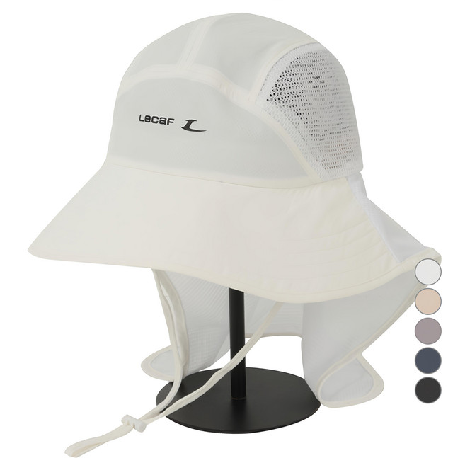 LECAF 男女通用遮陽帽 LE4C106WHT, 1個, 白色