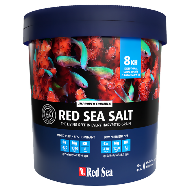 Red Sea 紅海 增色鹽 海鹽 海水素 珊瑚鹽 人工海鹽 R11066, 1桶, 22kg