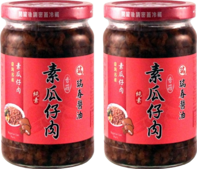 瑞春醬油 素瓜仔肉, 2罐, 320g