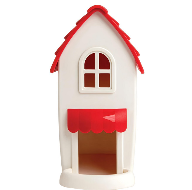 OTOTO Coffee Shop 咖啡邸家 收納盒 咖啡膠囊分配器, 白色 + 紅色, 1個