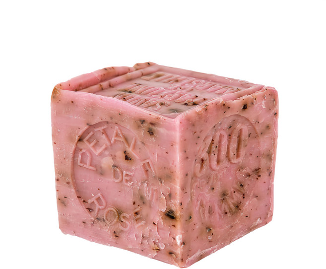 LE SERAIL 席哈爾花粒植萃香氛馬賽皂-玫瑰花瓣 滋潤保濕 溫和按摩 去除老廢角質, 150g, 1個