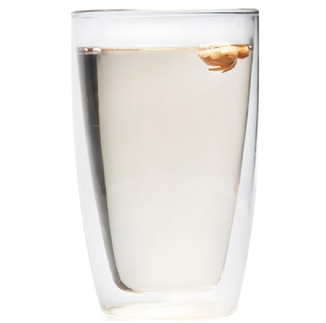 Chikao glass 奇高 耐熱綠茶雙層杯 380ml, 透明色, 1個