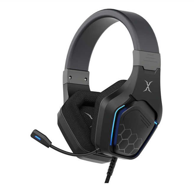 FOXXRAY 狐鐳 電競耳機麥克風 50mm驅動單體 全指向麥克風, SAL-66, 宙行未來 黑色