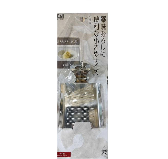 KAI 貝印 不銹鋼迷你磨泥器 DH-8037, 1個