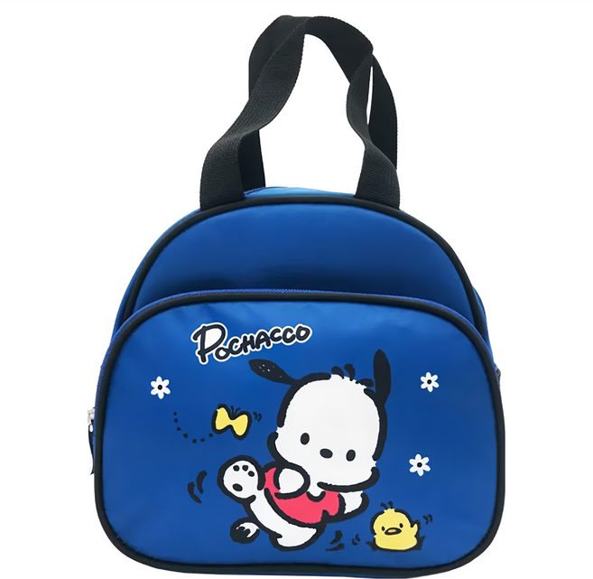 Pochacco 帕恰狗 雙層便當袋, 1個, 藍色