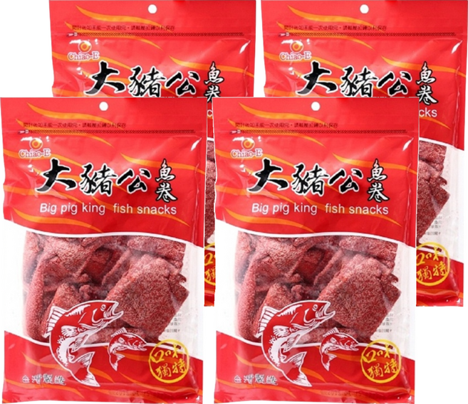 Chiao-E 巧益 大豬公魚卷, 200g, 4包