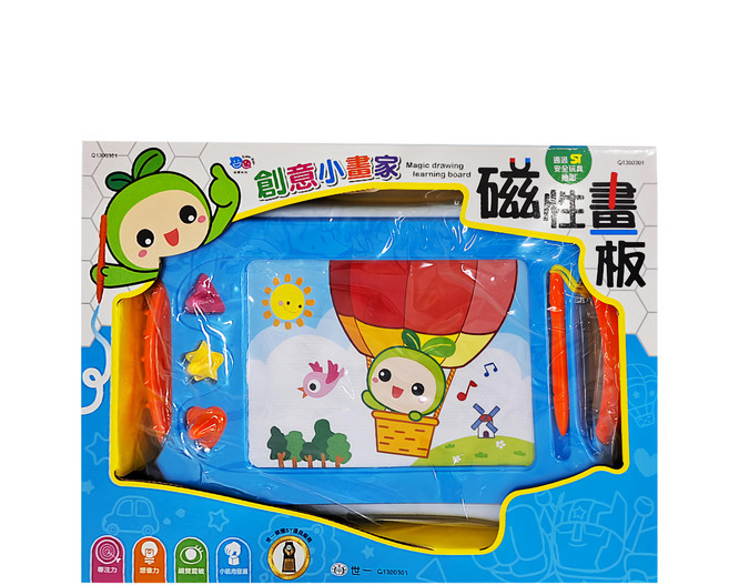 世一文化 創意小畫家磁寫板 3歲以上, 藍色, 1個