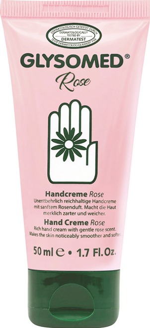 GLYSOMED 葛妮絲 台灣公司貨 經典甘菊護手霜 滋潤型玫瑰花香 敏感肌適用, 50ml, 1條