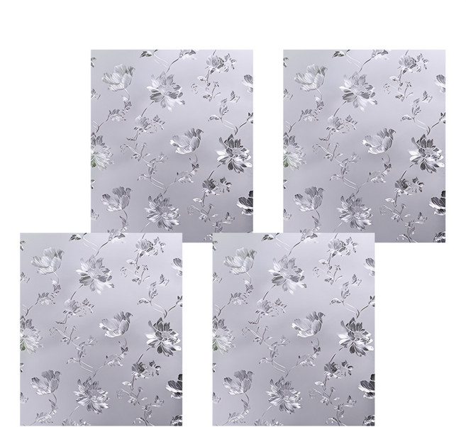 半島良品 抗UV防曬靜電貼/窗貼 4捲, 牡丹花