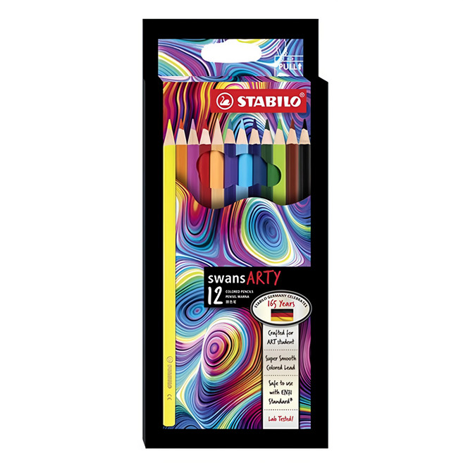 STABILO 思筆樂 ARTY油性色鉛筆 ST1520, 12色, 1盒