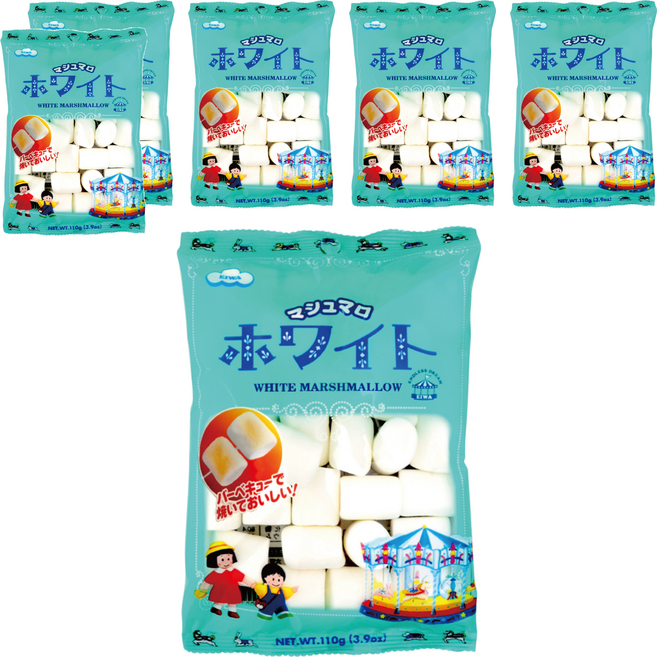 EIWA 香草風味棉花糖, 110g, 6包