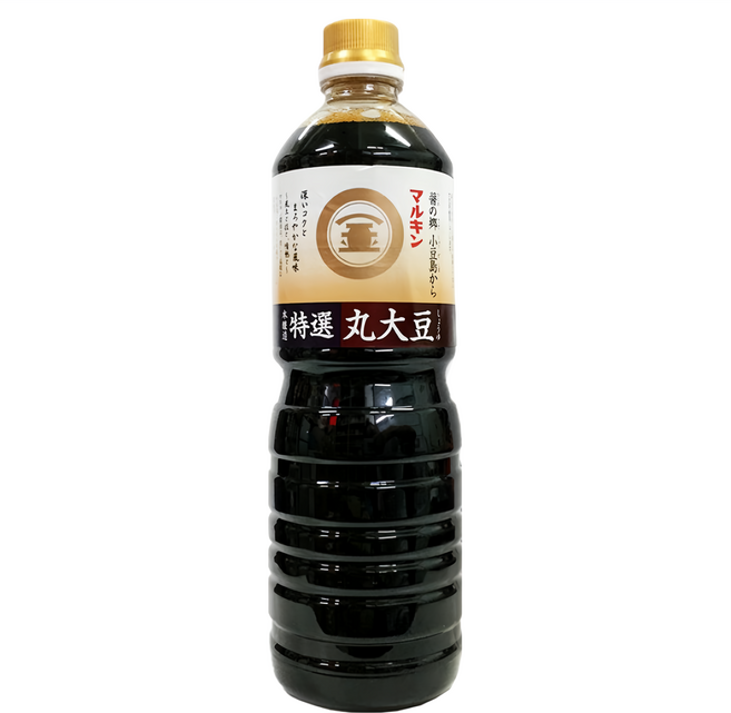MARUKIN 丸金 特選丸大豆醬油, 1L, 1瓶
