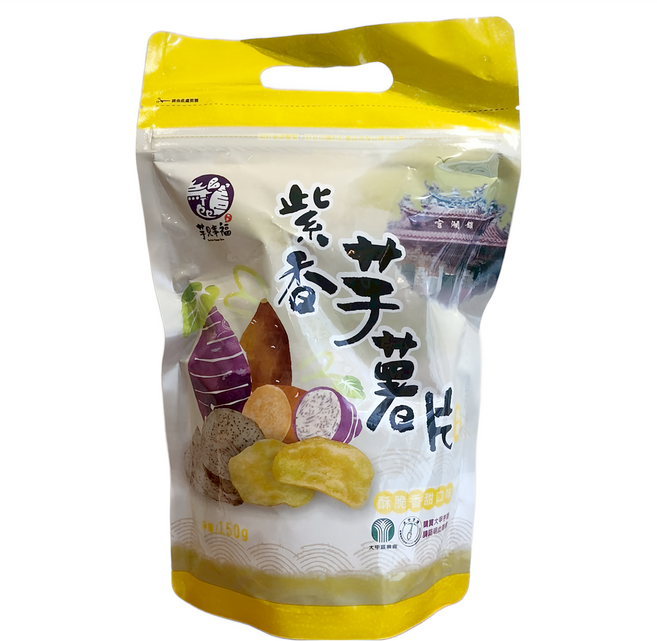大甲區農會 紫香芋薯片, 1個, 150g