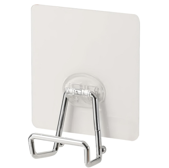 HIKARI 日光生活 魔術無痕貼砧板掛架 5 x 4 x 5.4cm 免釘牆面收納, 銀色, 1個