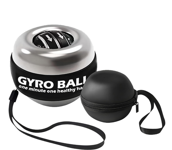 LifeHouse 炫彩發光腕力球 贈專用球包 E2-006-5DBK 五級色挑戰款, 黑色, 1組