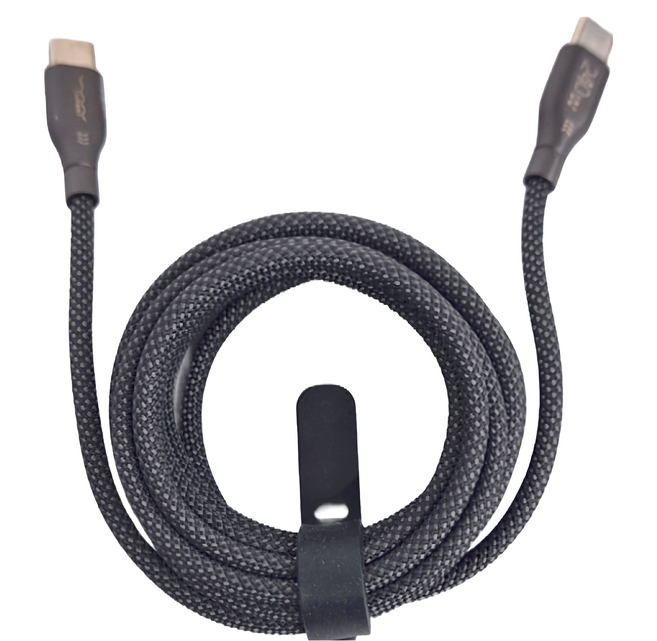 VYVYLABS 硬核系列 雙Type C快充數據線 240W, 2m, 深空灰, 1個