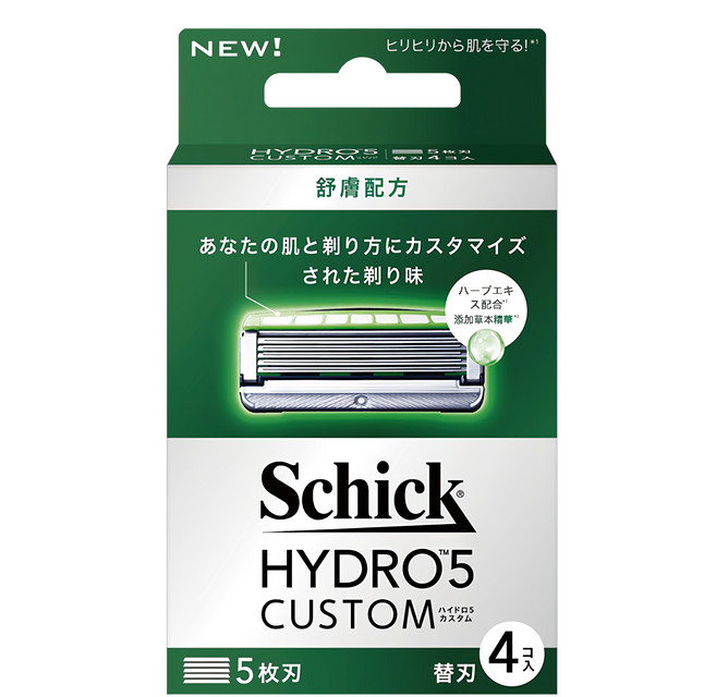 Schick 舒適牌 水次元5辨型舒膚配方刀片, 4片, 1盒