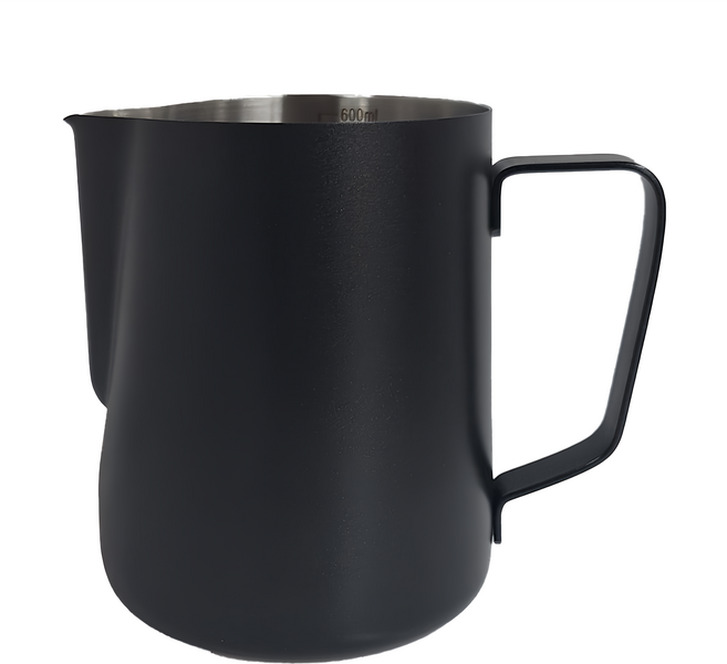 卡特屋 磨砂塗層不鏽鋼拉花杯 600ml, 磨砂黑, 1個